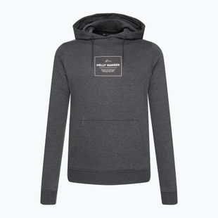 Pánská trekingová mikina Helly Hansen F2F Organic Cotton Hoodie ebony melange