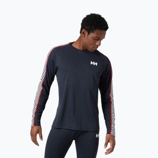 Pánská termoakční mikina Helly Hansen Lifa Active Stripe Crew navy