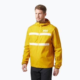 Pánská jachtařská bunda  Helly Hansen Salt Striped Windbreaker gold rush