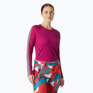 Dámská termoakční mikina Helly Hansen Lifa Active Stripe Crew magenta 2.0