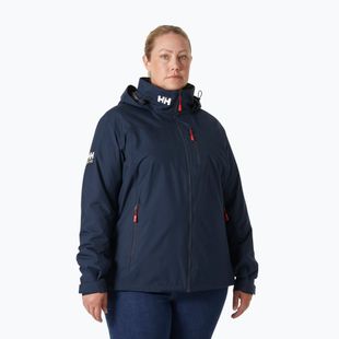 Dámská jachtařská bunda Helly Hansen Crew Hooded Midlayer Plus 2.0 navy