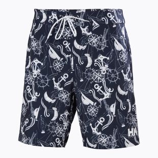 Pánské plavecké šortky Helly Hansen Newport Boardshorts 8" navy aop