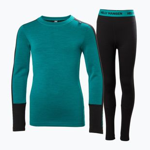 Dětské termoprádlo Helly Hansen JR Lifa Merino Midweight signal green
