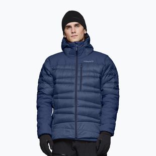 Pánská péřová bunda NORRONA Falketind Down 750 Zip Hood indigo night