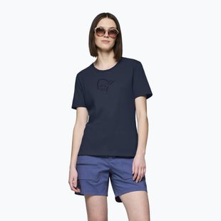 Dámské tričko NORRONA Cotton Viking indigo night/sky captain