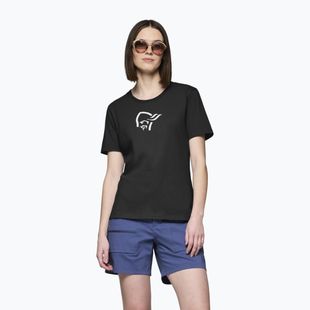 Dámské tričko NORRONA Cotton Viking caviar black