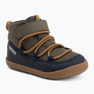 Dětské barefoot boty Viking Birch Barefoot Mid 1V Waterproof navy/olive