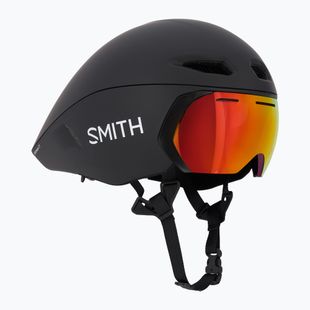 Cyklistická přilba Smith Jetstream TT matte black/chromapop red mirror/clear