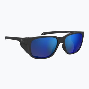 Pánské sluneční brýle Under Armour Glacial matte black/grey blue mirror silver polarized o