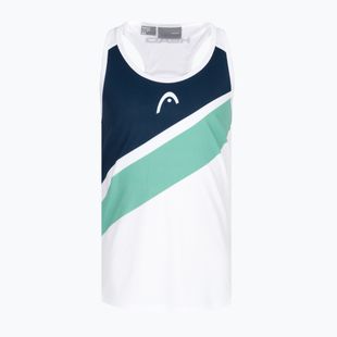 Dětské tenisové tričko HEAD Agility Tank Top, bílo-zelené 816132