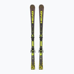 Sjezdové lyže HEAD Supershape e-Speed SW SF-PR + PRD 12 black/neon yellow