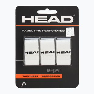 Omotávky na raketu na padel   HEAD Perforated 3 ks. white