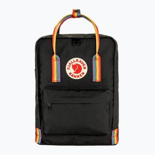 Městský batoh Fjällräven Kanken Rainbow 16 l black/ rainbow pattern