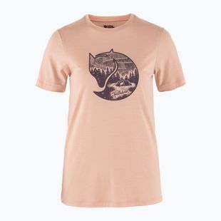 Dámské trekingové tričko Fjällräven Abisko Wool Fox chalk rose/ port