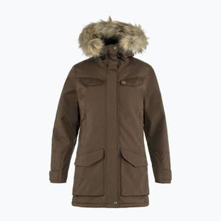 Dámský zateplený kabát Fjällräven Nuuk Parka dark oak