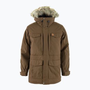 Pánská zimní bunda Fjällräven Nuuk Parka dark oak