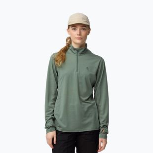 Dámská trekingová mikina Fjällräven Abisko Day Hike Half Zip patina green