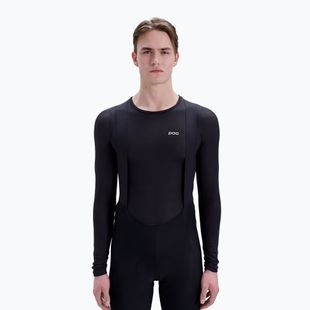 Pánské cyklistické tričko Longsleeve POC Layer Mid Jersey uranium black