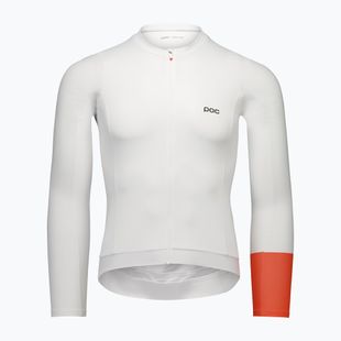 Pánské cyklistické tričko Longsleeve POC Cadence Jersey hydrogen white