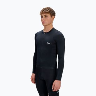 Pánské cyklistické tričko Longsleeve POC Cadence Jersey uranium black