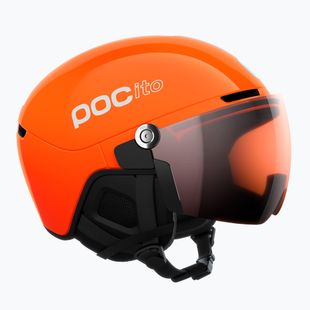 Dětská lyžařská helma POC POCito Obex Visor S2 Jr fluorescent orange