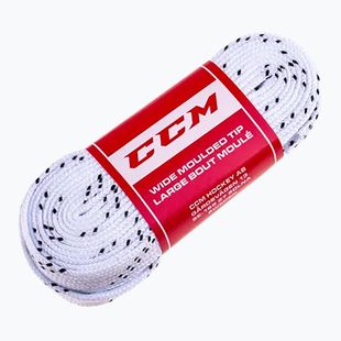 Tkaničky do bruslí CCM Team Wide white