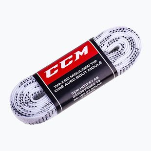 Tkaničky do bruslí CCM Team Waxed white