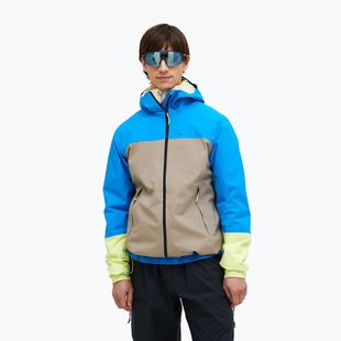 Pánská bunda do deště Peak Performance Trail Hipe Shell brilliant blue/beige/ sunny