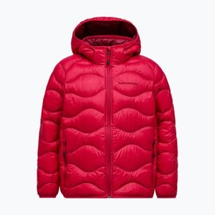 Dětská péřová bunda Peak Performance Helium Down Hood Jacket Tech Burgundy/Vertical Zenith