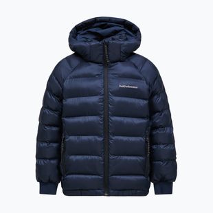Pánská péřová bunda Peak Performance Tomic Insulated Hood Jacket blue shadow