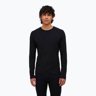 Pánská termoakční mikina Peak Performance Magic Crew Wool-Blend Baselayer black/black