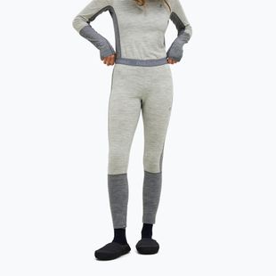 Dámské termo kalhoty Peak Performance Peak Performance Magic 7/8 Long Johns Wool-Blend Baselayer medium grey melange/melange grey