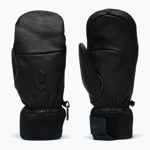 Lyžařské rukavice Peak Performance Leather Hipe Solarcore Insulated Mitten black