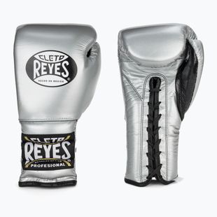 Boxerské rukavice  Cleto Reyes Lace Up Sparring silver