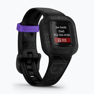 Dětský chytrý náramek Garmin Vivofit Jr 3 Marvel Black Panther black