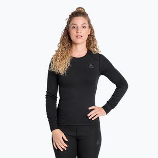 Dámské termoakční triko ODLO Active Warm Bl Top Crew Neck black
