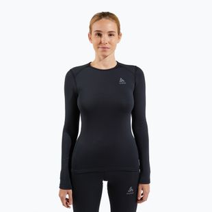 Dámská termoakční mikina ODLO Fundamentals Active Warm Bl Top Crew Neck black