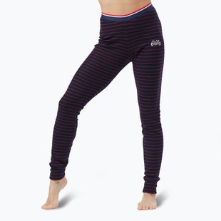 Dámské termo kalhoty ODLO Active Warm Originals Stripes Bl Bottom Long dark sapphire
