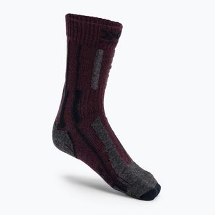 Trekingové ponožky X-Socks Trek X Merino LT bordové TS03S19U-R008