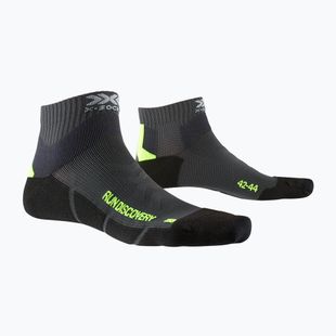 Pánské běžecké ponožky X-Socks Run Discovery 4.0 charcoal/phyton yellow/black