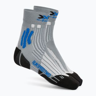 Pánské běžecké ponožky X-Socks Run Speed Two 4.0 pearl grey/invent blue