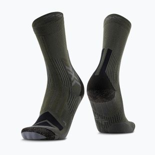 Pánské ponožky X-Socks Hike Expert Silver Crew green/black