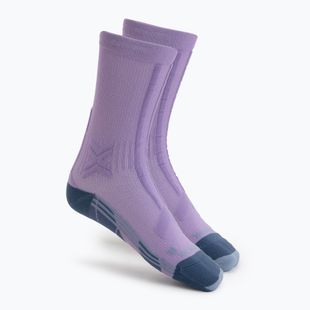 Dámské běžecké ponožky X-Socks Trailrun Discover Crew orchid/sunset blue