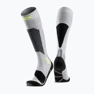 Lyžařské ponožky X-Socks Ski Discover Otc rhino grey/canary