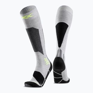Dětské lyžařské ponožky X-Socks Ski Discover Otc rhino grey/canary