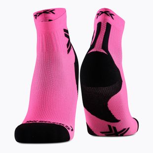 Pánské ponožky X-Socks Run Discover Ankle fluo pink/x black