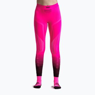 Dámské termo kalhoty X-Bionic Invent Graphics fluo pink/x white