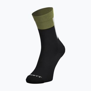 Ponožky SCOTT Block Stripe Crew black/fir green