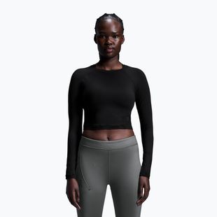 Dámské tréninkové tričko Longsleeve On Running Studio Long-T Crop black