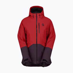 Dámská lyžařská bunda SCOTT Ultimate Dryo Ripstop power red/rich purple
